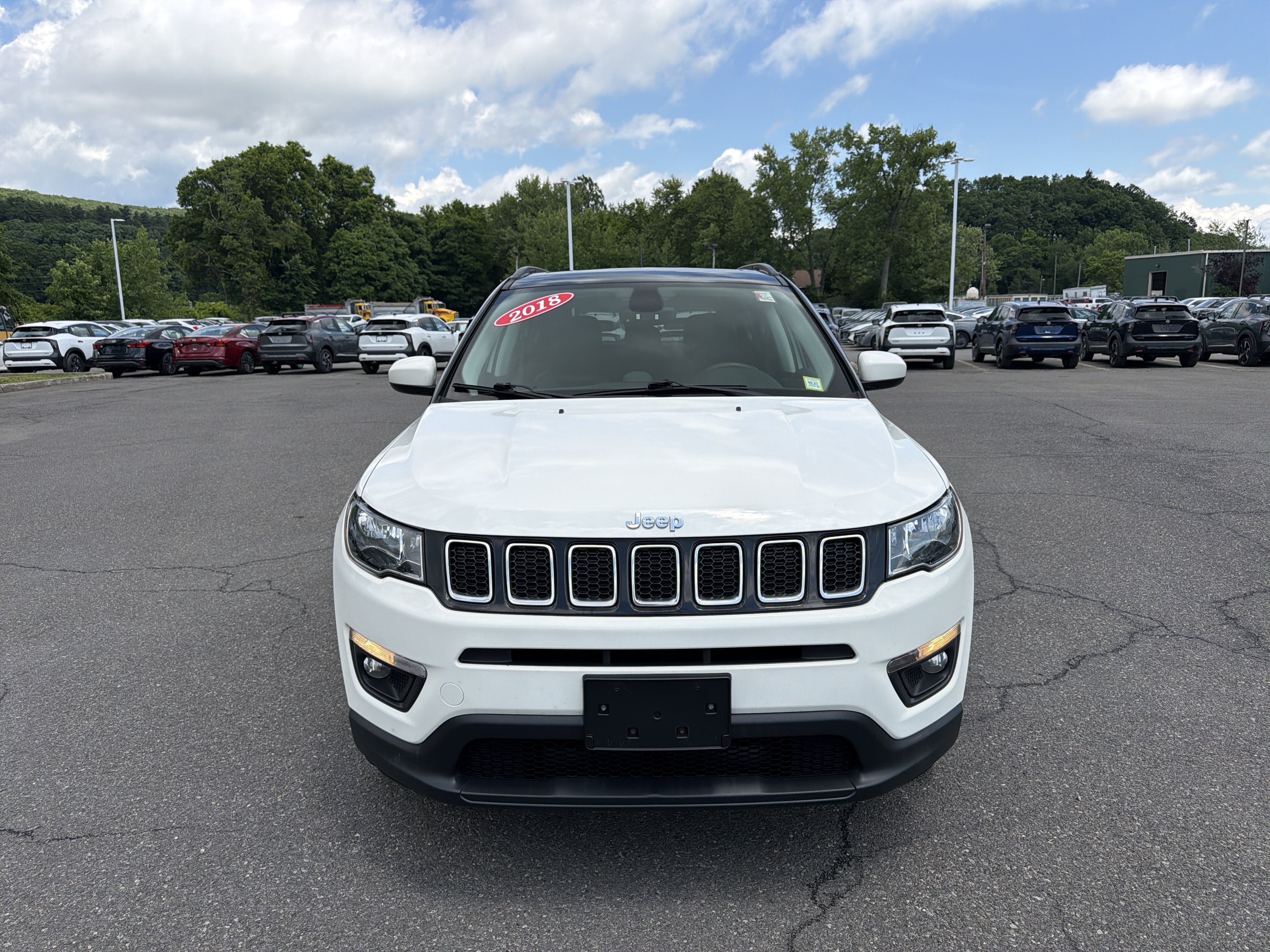 Used 2018 Jeep Compass Latitude with VIN 3C4NJDBB8JT354555 for sale in Kingston, NY