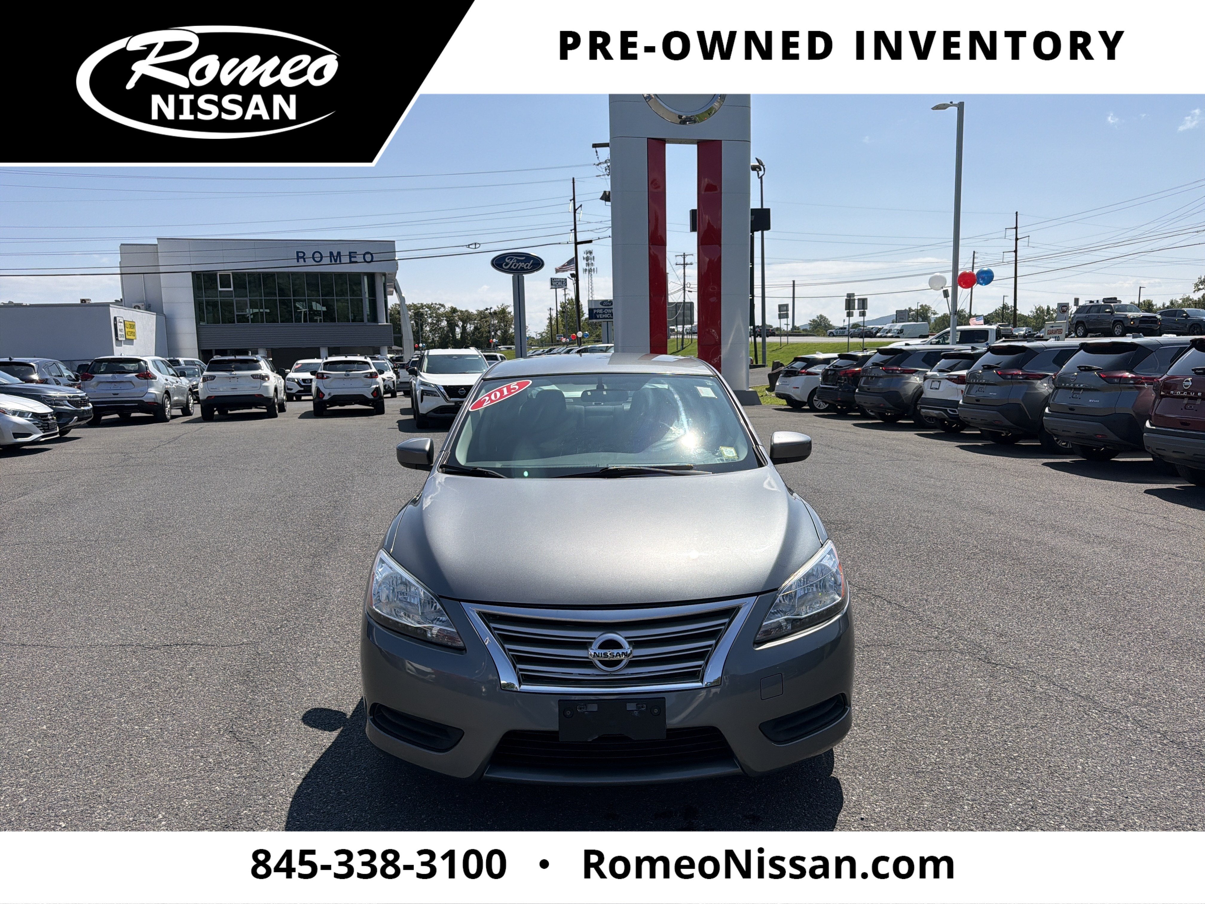 Used 2015 Nissan Sentra S with VIN 3N1AB7AP3FY217174 for sale in Kingston, NY