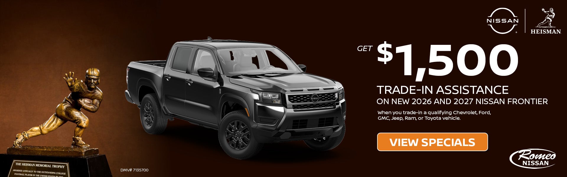 Trade-In Assistance On New 2026 And 2027 Nissan Frontier