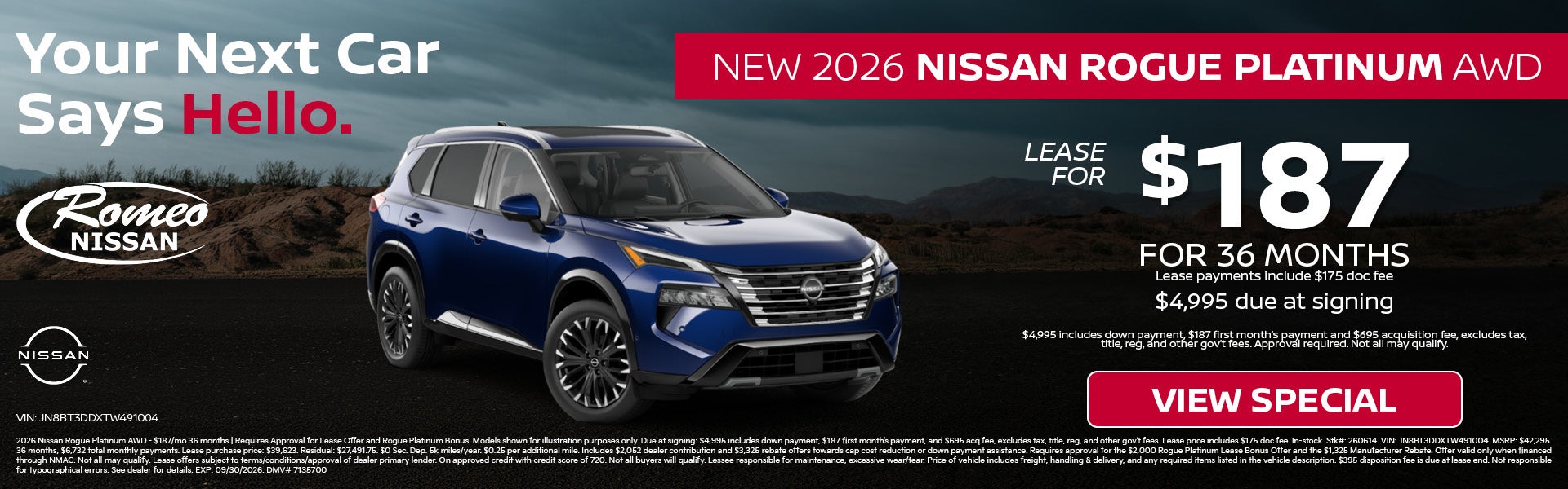 2026 Nissan Rogue Platinum
