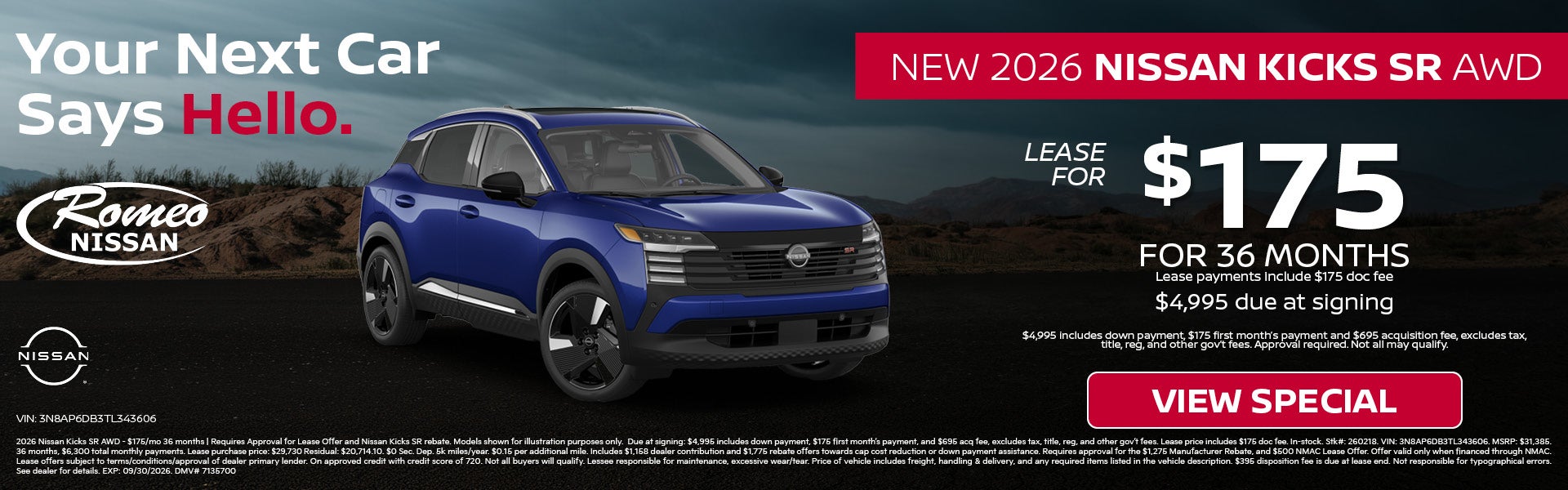 2026 Nissan Kicks SR AWD