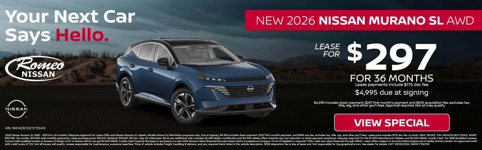 2026 Nissan Murano SL AWD