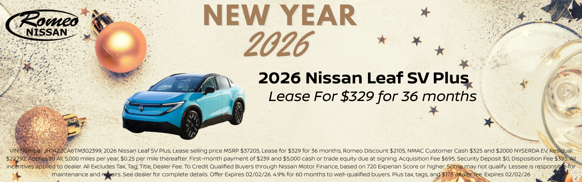 2026 NISSAN LEAF SV PLUS