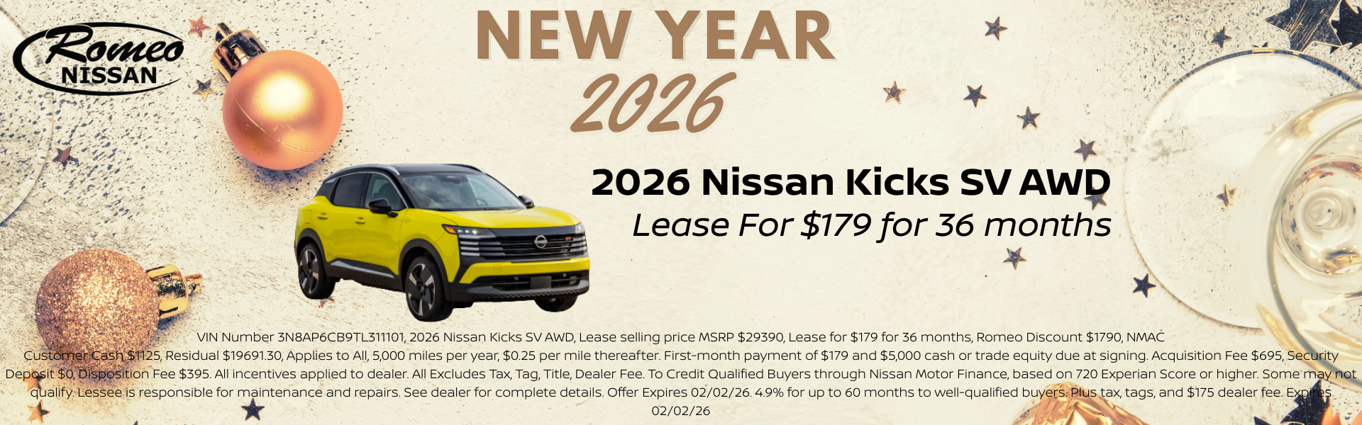 2026 NISSAN KICKS SV