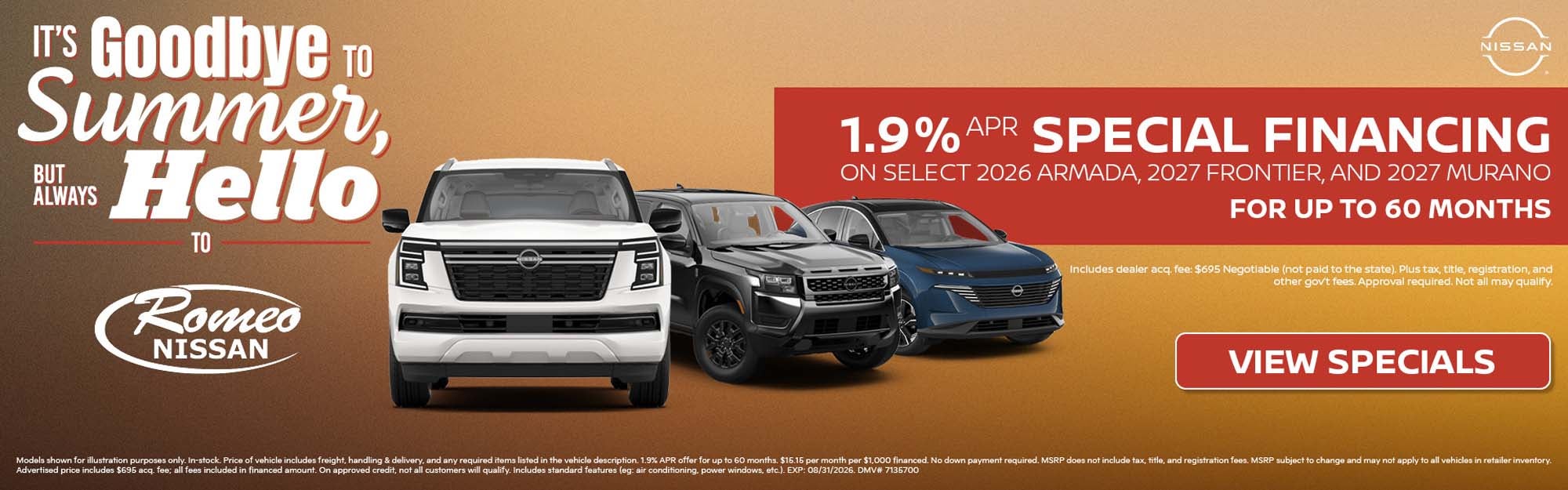 1.9 special financing